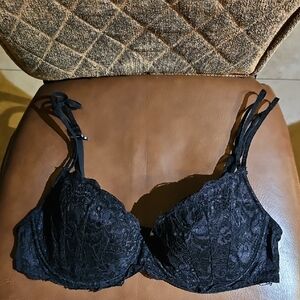 PINK Victoria's Secret Lightly Lined Demi T-Shirt Underwire Floral Lace Bra